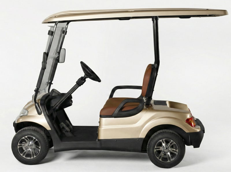 EPIC 2-Seater Non-Lifted Electric Golf Cart with Lithium Battery 105Ah & Standard Tires | LSEV (Golden) - Image 3